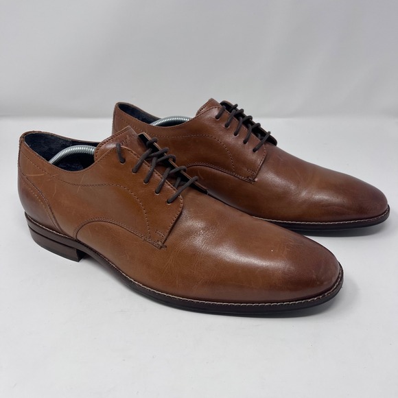 Cole Haan Other - Cole Haan Grand 360 Johnson Plain Oxford Leather Mens 11M Tan Lace Up C31564 EUC